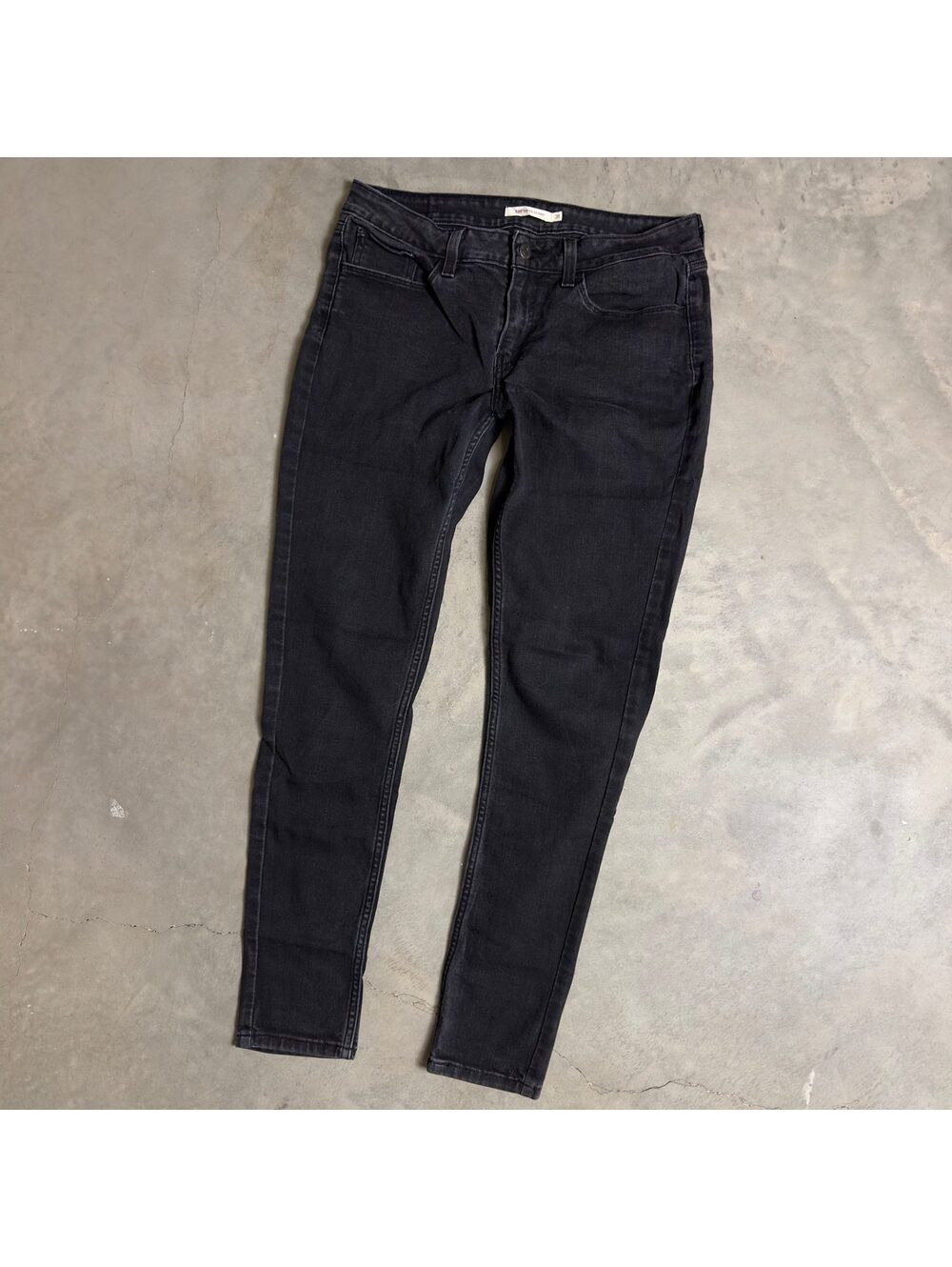 Levi's 535 Super Skinny Jeans Womens 31x30 Black Wash